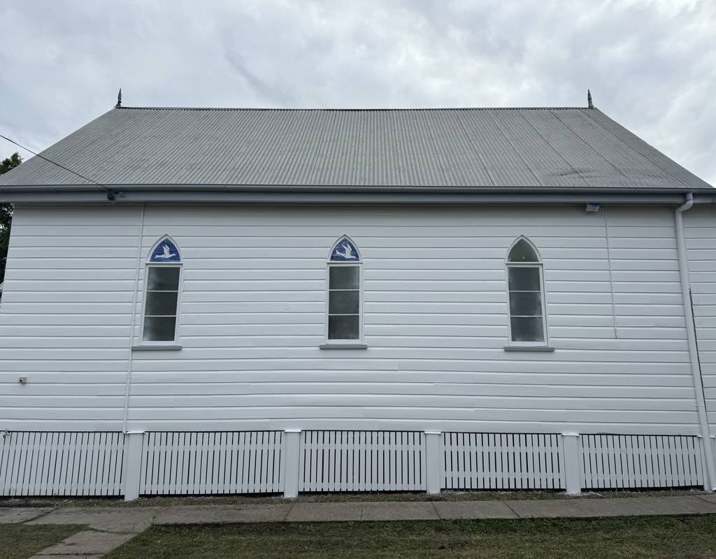 After restoration of the church in Zillmere.