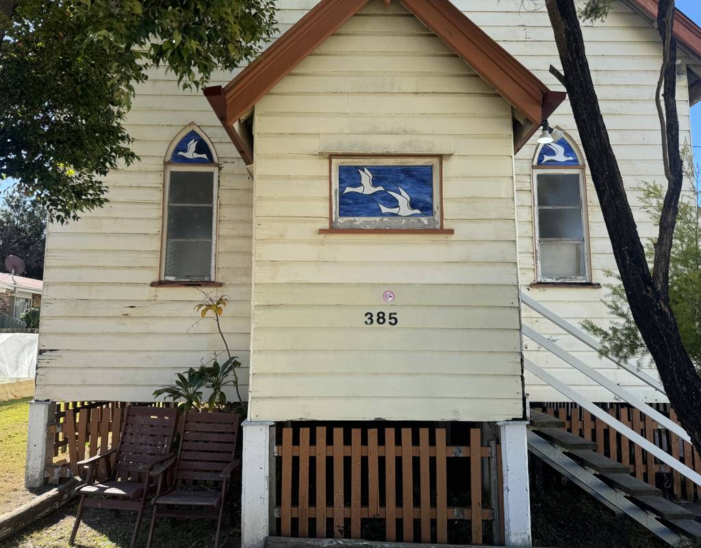 Before restoration of the church in Zillmere.